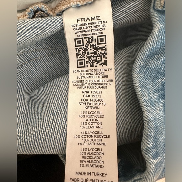 Frame NWT Le Mini Boot Mid-Rise Bootcut jeans size 28 - Picture 9 of 10